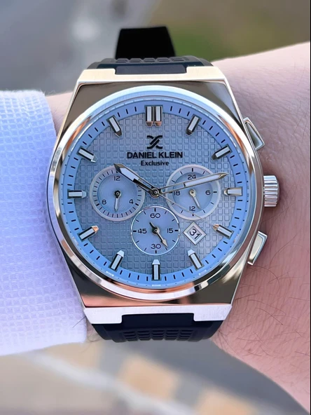 Daniel Klein Silikon Kordon İç Fonksiyonları Aktif 2 Yıl Garantili Erkek Kol Saati FG.DK10676.5 - Resim 3