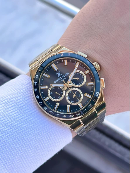 Daniel Klein İç Fonksiyonları Aktif 30 Mt Suya Dayanıklı 2 Yıl Garantili Erkek Kol Saati FG.13522.9 - Resim 2