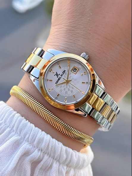 Daniel Klein Takvimli Kadran 3 Atm Suya Dayanıklı 2 Yıl Garantili Kadın Kol Saati+Bileklik BX10944.3 ürün görseli