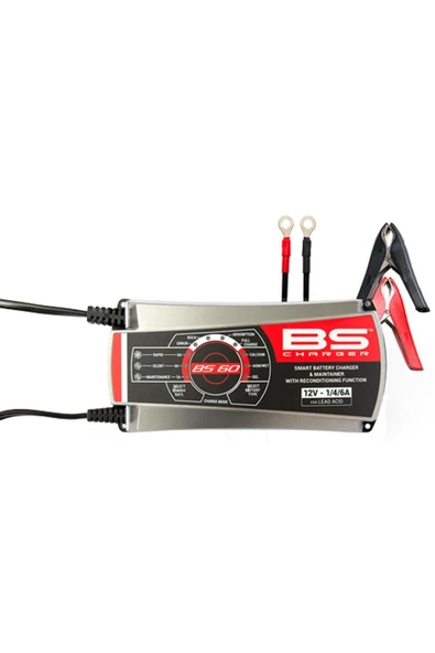 BS Battery Bs60 - Profesyonel Akıllı Akü Şarj Cihazı 12v 1a/4a/6a - 2