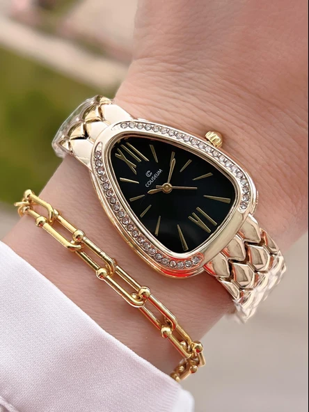 Coliseum Özel Tasarım Vintage Seri Kadın Kol Saati+ Bileklik Hediyeli CL8307.M3 ürün görseli