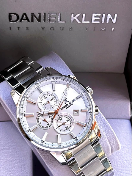 Daniel Klein Çelik Kordon Kronometreli Kadran Tasarımı 3 Atm Suya Dayanıklı Erkek Kol Saati 10602.11 - Resim 6