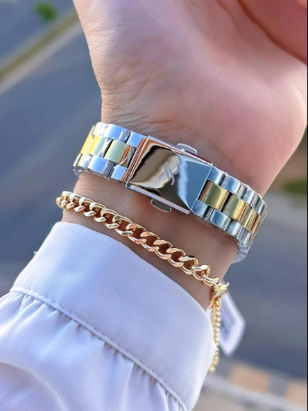 Daniel Klein Çelik Kordon 30 Mt Suya Dayanıklı Kadın Kol Saati+Bileklik BYN.10728.M4 - Resim 3