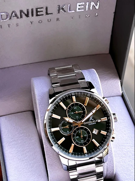 Daniel Klein Çelik Kordon Kronometreli Kadran Tasarımı 3 Atm Suya Dayanıklı Erkek Kol Saati 10602.10 - Resim 6