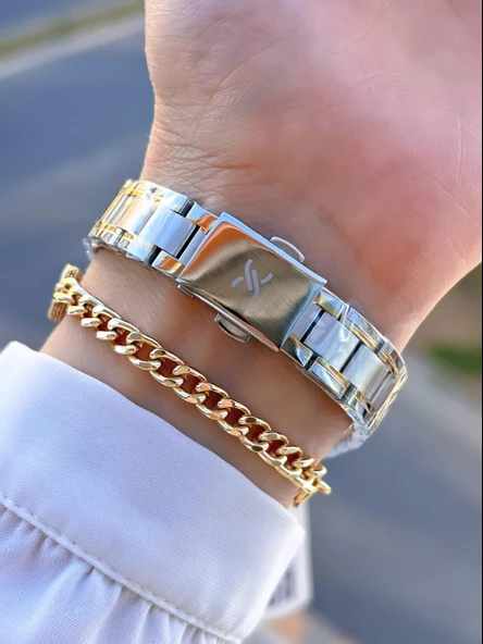 Daniel Klein Çelik Kordon 30 Mt Suya Dayanıklı 2 Yıl Garantili Kadın Kol Saati+Bileklik BYN.10837.3 - Resim 3