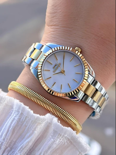 Slazenger Çelik Kordon 2 Yıl Garantili 5 Atm Bileklik Hediyeli Kadın Kol Saati BSL.09.2457.3.04 ürün görseli