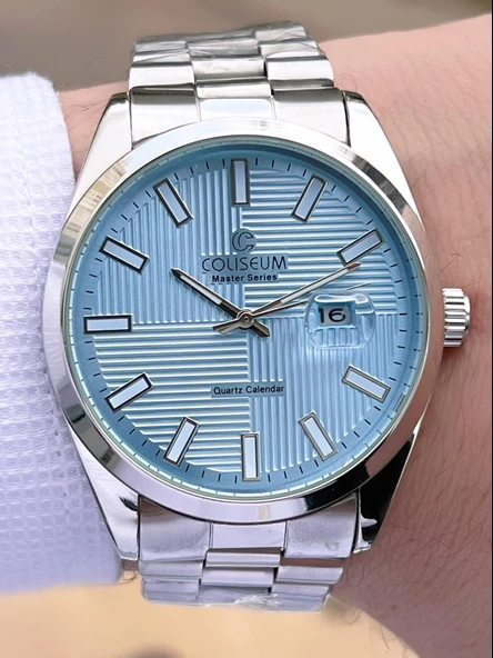 Coliseum Çelik Kordon Takvimli Kadran Kutulu Seri Erkek Kol Saati FT.RL.8742.S4 - Resim 2