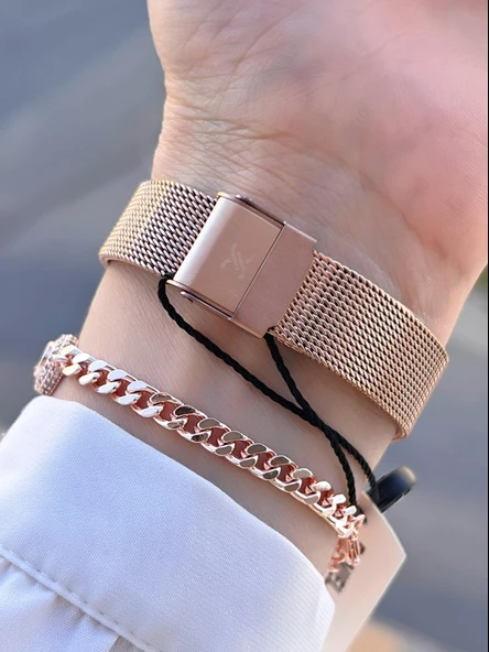 Daniel Klein Çelik Kordon 30 Mt Suya Dayanıklı Kadın Kol Saati+Bileklik BYN.13966.5 - Resim 3