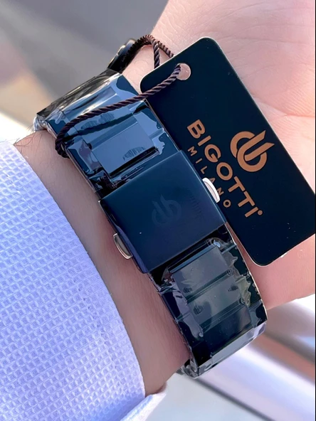 Bigotti Özel Kutulu Nişan Ve Damat Saati 2 Yıl Garantili İç Fonksiyonları Aktif Erkek Kol Saati BX05 - Resim 5