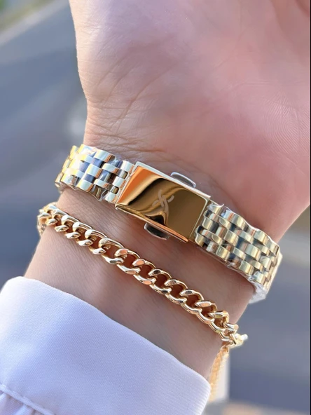 Daniel Klein Çelik Kordon 30 Mt Suya Dayanıklı Kadın Kol Saati+Bileklik BYN.14094.2 - Resim 3