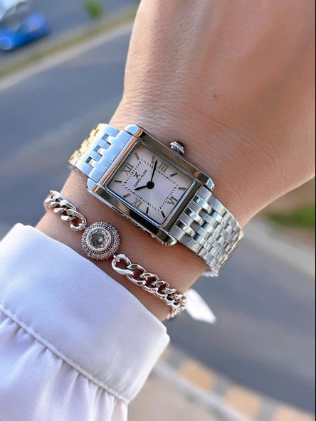 Daniel Klein Çelik Kordon 30 Mt Suya Dayanıklı 2 Yıl Garantili Kadın Kol Saati+Bileklik BYN.10837.1 - Resim 2