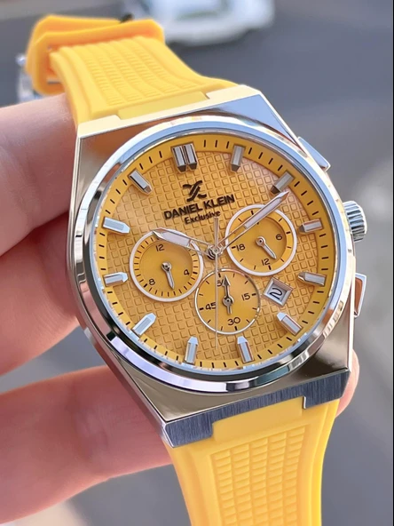 Daniel Klein Silikon Kordon İç Fonksiyonları Aktif 2 Yıl Garantili Erkek Kol Saati FG.DK10676.7 - Resim 4