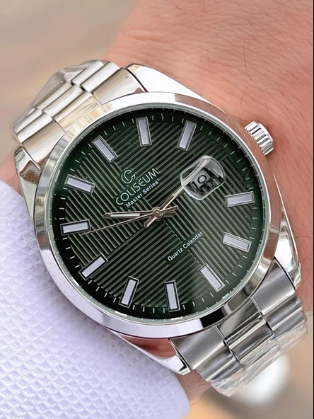 Coliseum Çelik Kordon Takvimli Kadran Kutulu Seri Erkek Kol Saati FT.RL.8742.S1 ürün görseli