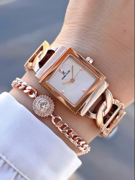 Daniel Klein Çelik Kordon 30 Mt Suya Dayanıklı 2 Yıl Garantili Kadın Kol Saati+Bileklik BYN.13959.6 ürün görseli