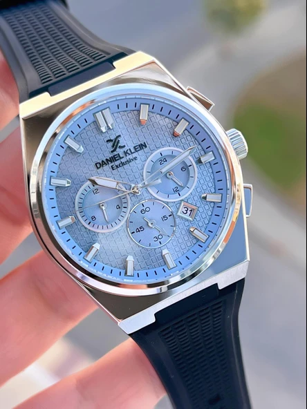 Daniel Klein Silikon Kordon İç Fonksiyonları Aktif 2 Yıl Garantili Erkek Kol Saati FG.DK10676.5 - Resim 4