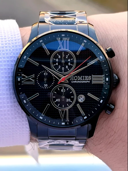 Homies İç Fonksiyonları Aktif 30 Mt Suya Dayanıklı 2 Yıl Garantili Erkek Kol Saati ERK.7S01-8 - Resim 3