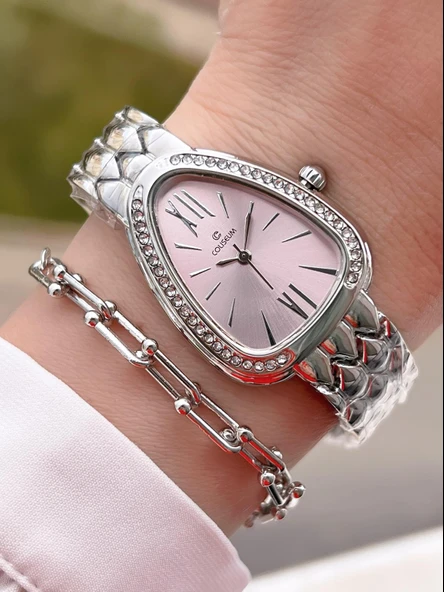 Coliseum Özel Tasarım Vintage Seri Kadın Kol Saati+ Bileklik Hediyeli CL8307.M6 ürün görseli