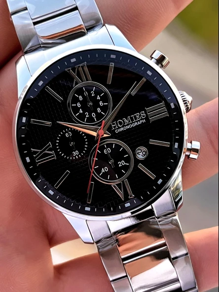 Homies İç Fonksiyonları Aktif 30 Mt Suya Dayanıklı 2 Yıl Garantili Erkek Kol Saati ERK.7S01-1 - Resim 4