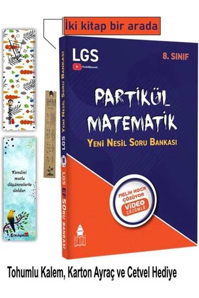 Tonguç Yayınları Melih Hoca Ile Partikül Matematik Efso Lgs Yeni Nesil Soru Bankası 2 Kitap Birarada