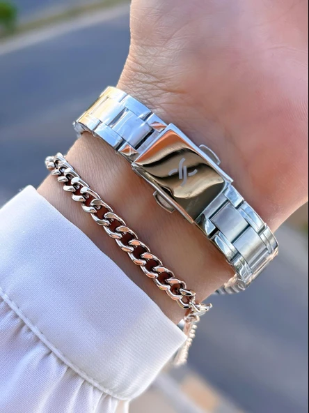 Daniel Klein Çelik Kordon 30 Mt Suya Dayanıklı 2 Yıl Garantili Kadın Kol Saati+Bileklik BYN.10816.1 - 3