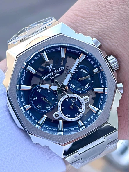 Daniel Klein Çelik Kasa&Kordon İç Fonksiyonları Aktif 2 Yıl Garantili Erkek Kol Saati FG.CL.14000.2 - Resim 2