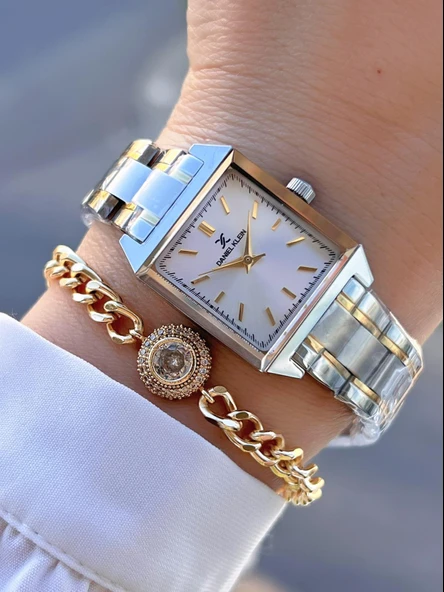 Daniel Klein Çelik Kordon 30 Mt Suya Dayanıklı 2 Yıl Garantili Kadın Kol Saati+Bileklik BYN.10837.3 ürün görseli