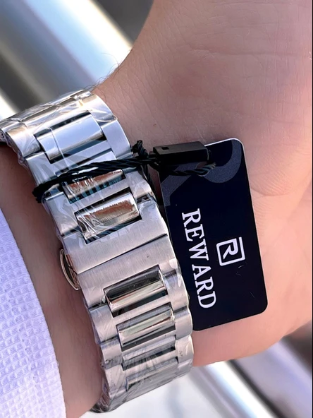 Reward Çelik Kordon 5 Atm Suya Dayanıklı Takvimli Kadran 2 Yıl Garantili Erkek Kol Saati ERW147126.3 - Resim 5