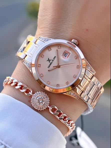 Daniel Klein Çelik Kordon 30 Mt Suya Dayanıklı Kadın Kol Saati+Bileklik BYN.13782.5 ürün görseli