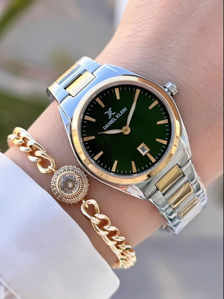 Daniel Klein Çelik Kordon 2 Yıl Garantili 3 Atm Suya Dayanıklı+Bileklik Kadın Kol Saat BFG.13625.8 ürün görseli