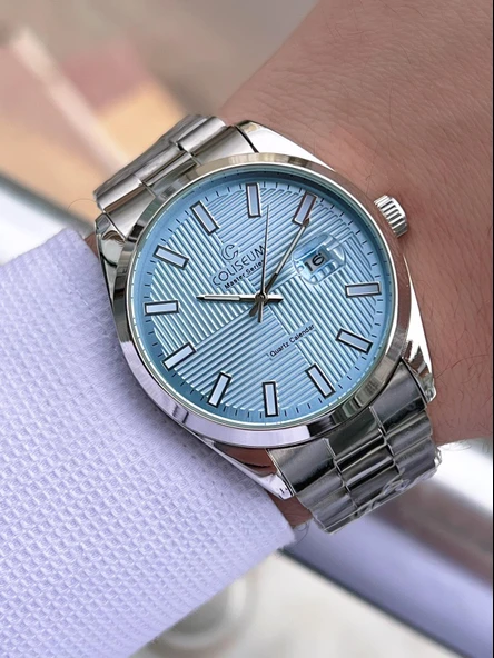 Coliseum Çelik Kordon Takvimli Kadran Kutulu Seri Erkek Kol Saati FT.RL.8742.S4 - Resim 3