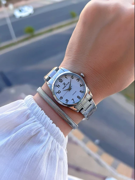 Daniel Klein Rakamlı Kadran 3 Atm Suya Dayanıklı 2 Yıl Garantili Kadın Kol Saati+Bileklik KN046.DK3 - Resim 2