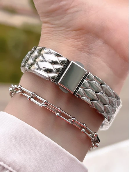 Coliseum Özel Tasarım Vintage Seri Kadın Kol Saati+ Bileklik Hediyeli CL8307.M5 - Resim 3