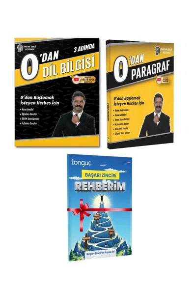 REHBER MATEMATİK YAYINLARI 0'dan Dil Bilgisi Ve 0'dan Paragraf BAŞARI ZİNCİRİ REHBERİM HEDİYELİ