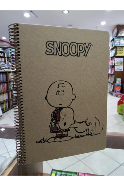 Mynote Snoopy Kraft Sert Kapaklı Defter/a4 100 Yaprak Çizgili - 3