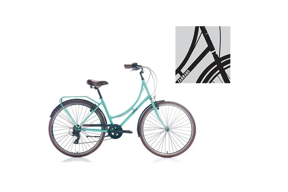 CARRARO MODENA KADIN ŞEHİR BİSİKLETİ 460H V 28 JANT 7 VİTES SİYAH BEYAZ ürün görseli