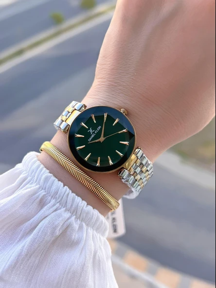 Daniel Klein Özel Kesme Camlı 3 Atm Suya Dayanıklı 2 Yıl Garantili Kadın Kol Saati+Bileklik V.92601.4 - Resim 2