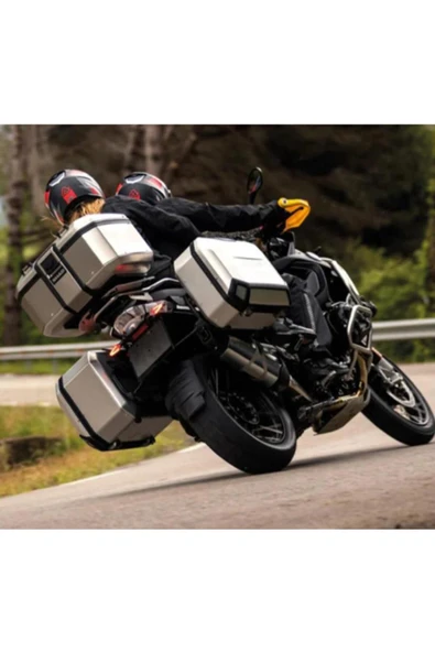 Shad Motosiklet Çanta - Topcase - Tr-55 Motosiklet Metal Arka Çanta Titanyum - 7