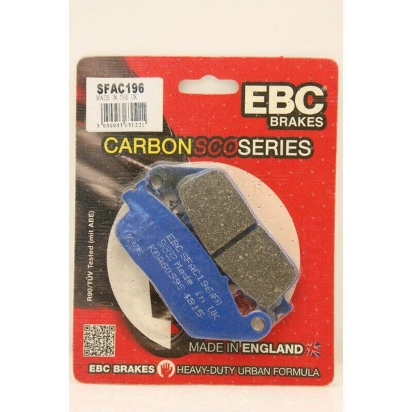 Ebc Sfac196 2022-2025 Honda ADV 350 Uyumlu Ön Fren Balatası Karbon Balata