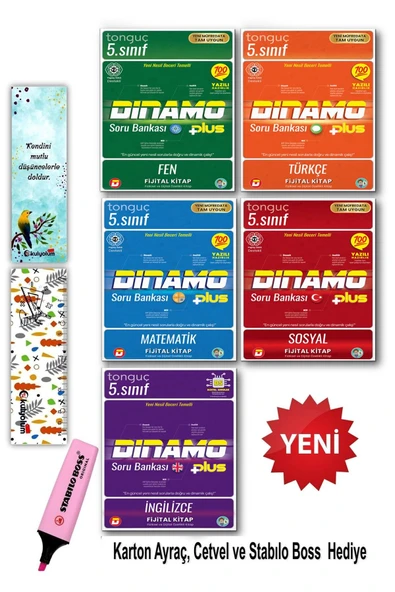 Tonguç Yayınları 2025 - 5. Sınıf Dinamo Tüm Dersler Soru Bankası Seti