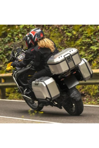 Shad Motosiklet Çanta - Topcase - Tr-55 Motosiklet Metal Arka Çanta Titanyum - 8