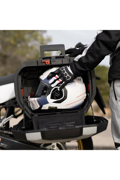 Shad Motosiklet Çanta - Topcase - Shad Sh38X Yan Çanta Seti Expandable Genişleyebilir Carbon 38Lt - 4