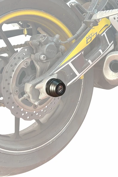 NK MOTORS Yamaha MT-07 2014-2024 Uyumlu Ön Arka Aks Koruma Takoz Seti - 6