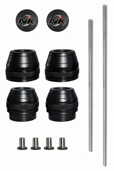 NK MOTORS Yamaha MT-07 2014-2024 Uyumlu Ön Arka Aks Koruma Takoz Seti