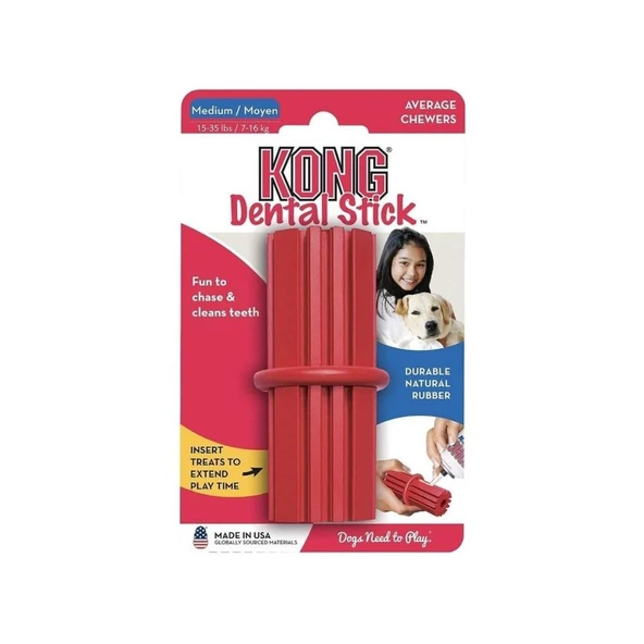 Kong Dental Stick Diş Temizliği Sağlayan Köpek Oyuncağı Medium