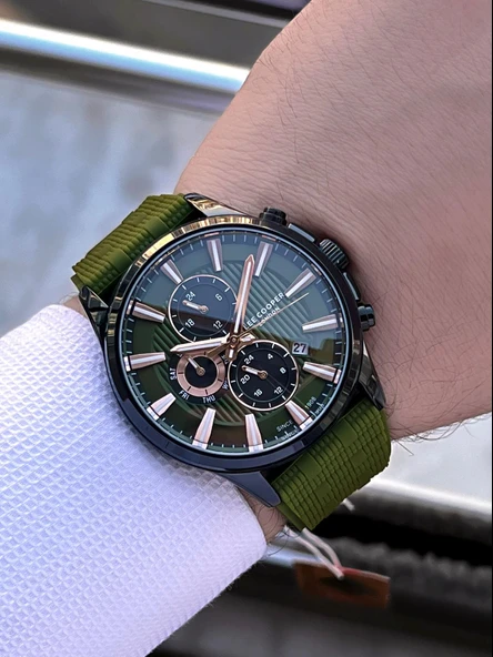 Lee Cooper Silikon Kordon İç Fonksiyonları Aktif 5 Atm Suya Dayanıklı Erkek Kol Saati ELC.08183.675 - Resim 2