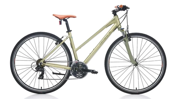 CARRARO SPORTIVE 222 KADIN ŞEHİR BİSİKLETİ 457H V 28 JANT 21 VİTES LIME YEŞİL-KOYU YEŞİL-KAHVERENGİ ürün görseli