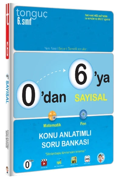 Tonguç Akademi 6. Sınıf 0'dan 6'ya Sayısal Konu Anlatımlı Soru Bankası