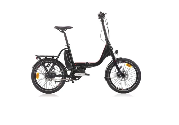 CARRARO E-FLEXI KATLANIR BİSİKLET 460H HD 20 JANT NEX.8 VİTES MAT SİYAH KIRMIZI GRİ ürün görseli