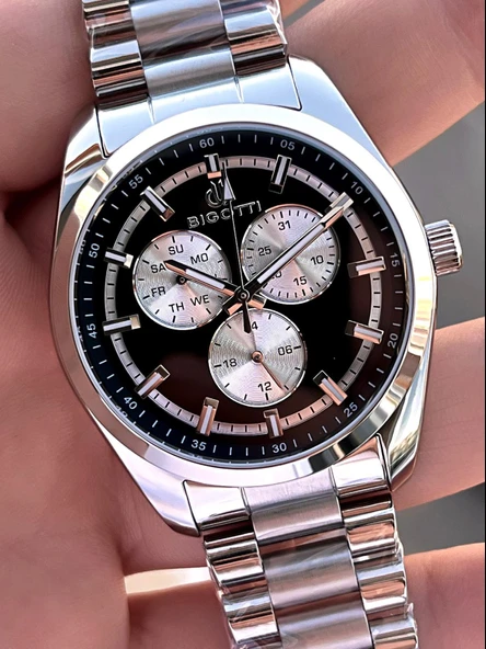 Bigotti Özel Kutulu Nişan Ve Damat Saati 2 Yıl Garantili İç Fonksiyonları Aktif Erkek Kol Saati XB02 - Resim 4