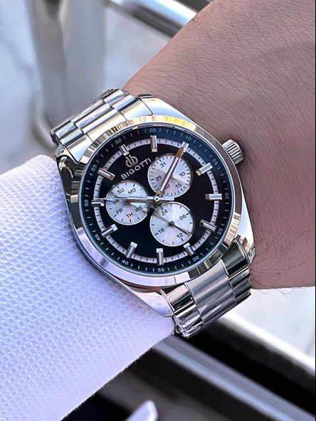 Bigotti Özel Kutulu Nişan Ve Damat Saati 2 Yıl Garantili İç Fonksiyonları Aktif Erkek Kol Saati XB02 - Resim 2